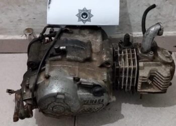 LAS TOSCAS: RECUPERAN MOTOR DE UNA MOTOCICLETA SUSTRAÍDA.