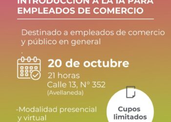 Charla gratuita: Introducción a la Inteligencia Artificial para Empleados de Comercio.