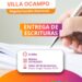 ENTREGA DE ESCRITURAS EN VILLA OCAMPO.