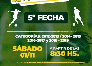 VILLA OCAMPO: SE JUEGA LA 5° FECHA DE LA LIGA MUNICIPAL DE FÚTBOL INFANTIL.