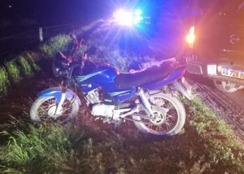Las Toscas: Motociclista trasladado al SAMCO tras accidente en Ruta Nacional 11.