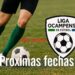 LIGA OCAMPENSE DE FÚTBOL – PROGRAMACIÓN DE PARTIDOS Próxima fecha (Fechas 16 y 17 – Zona Sur / Fechas 13 y 14 – Zona Norte)