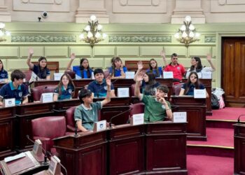 Escuelas del norte participaron de “Diputados por un día” en Santa Fe.