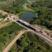 Avanza la construcción del puente sobre el arroyo El Pindó, en la Ruta 32.