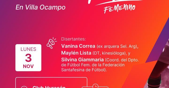 CAMPUS DEPORTIVO DE FÚTBOL FEMENINO EN VILLA OCAMPO.