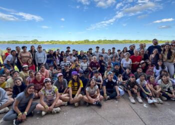 Charo Mancini acompañó la primera experiencia del programa “Jaauka Bio Educativo”.