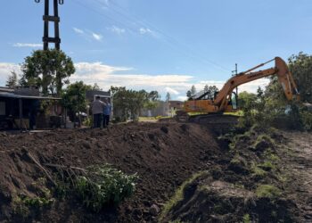 Avanza el acceso norte de la ciudad: comenzaron los trabajos en la segunda mano del Bv. Brown.
