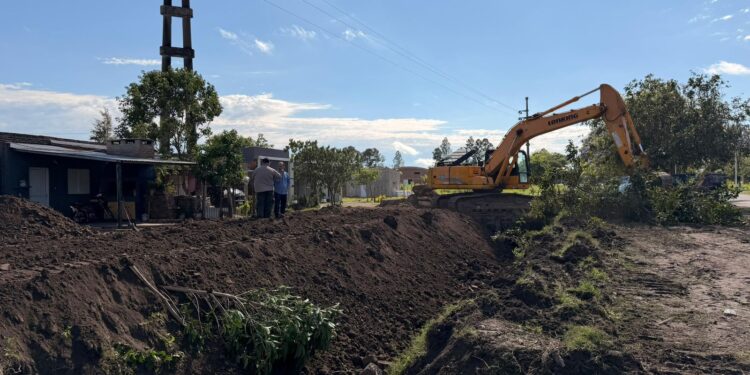 Avanza el acceso norte de la ciudad: comenzaron los trabajos en la segunda mano del Bv. Brown.