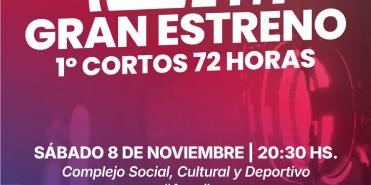 GRAN ESTRENO DEL 1° CORTOS 72 HORAS EN VILLA OCAMPO.