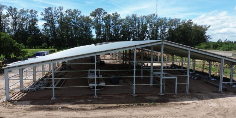 Juegos Suramericanos 2026: el nuevo Centro de Tiro Deportivo que construye la Provincia en Recreo ya muestra su estructura.