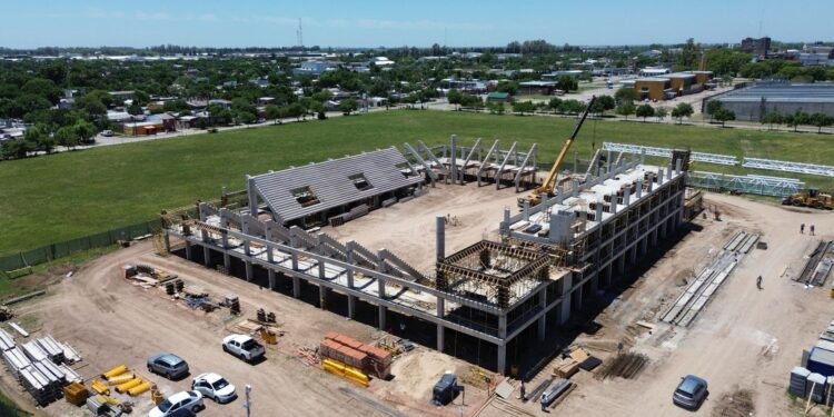 Juegos Suramericanos: el nuevo Microestadio de Rafaela ya superó el 30 % de su construcción.