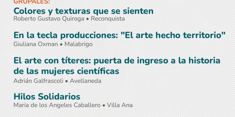 Ganadores CreArte 2025 en General Obligado.