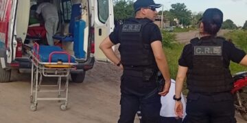 VILLA OCAMPO: INTERVENCIÓN POLICIAL TRAS CAÍDA DE MOTOCICLISTA