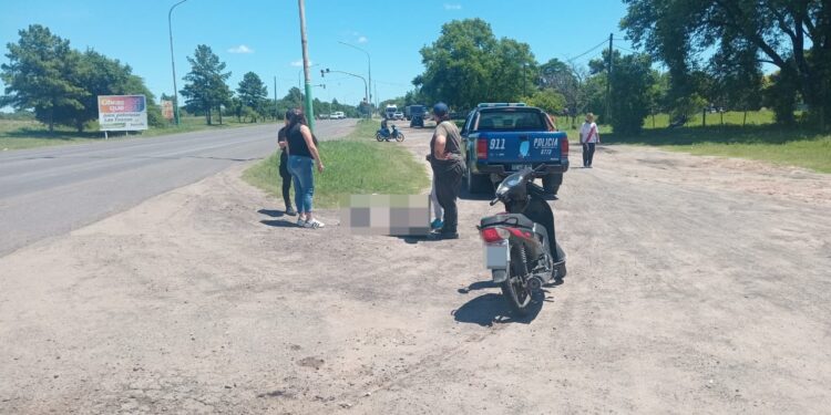 Accidente en Ruta 11 dejó un menor lesionado en Las Toscas.