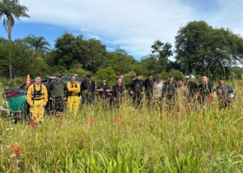 FLORENCIA: EXITOSO RASTRILLAJE PARA LOCALIZAR A UN HOMBRE DESORIENTADO EN UN CAMPO.