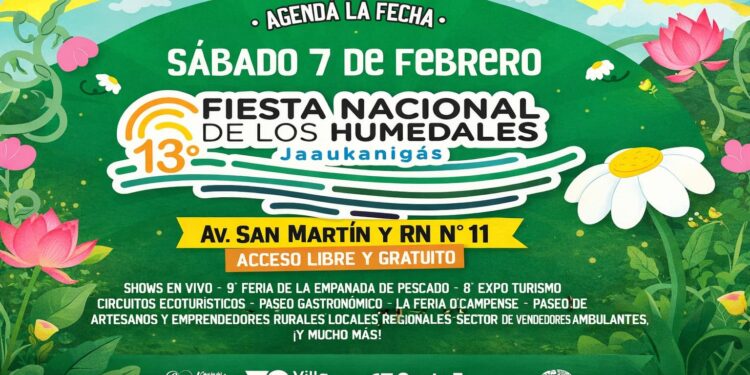 VILLA OCAMPO: SE VIENE LA 13.ª FIESTA NACIONAL DE LOS HUMEDALES “JAAUKANIGÁ”.