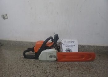 SAN ANTONIO DE OBLIGADO: RECUPERAN MOTOSIERRA ROBADA TRAS PATRULLAJE POLICIAL.
