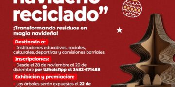 SE LANZA EL CONCURSO DE “ÁRBOL NAVIDEÑO RECICLADO” EN VILLA OCAMPO.