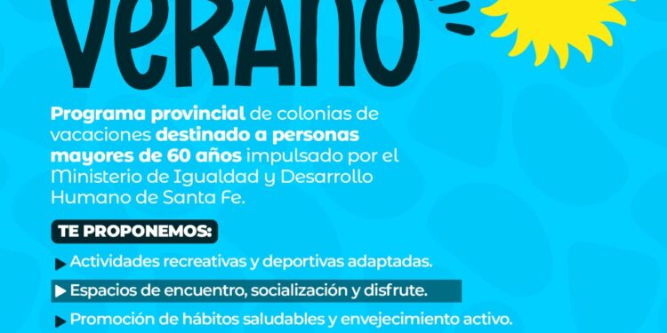 Se está llevando a cabo el programa “Actitud Verano” destinado a personas mayores en Villa Ocampo.