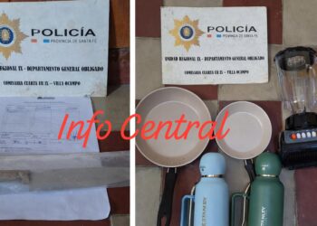 Villa Ocampo: Violento robo domiciliario terminó con un detenido y la recuperación de los elementos sustraídos.