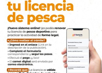 Ya se encuentra habilitado el sistema online para renovar la licencia de pesca deportiva.