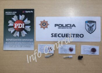 Aprehendido en Las Toscas por tenencia de material estupefaciente durante un patrullaje preventivo.