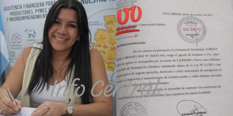  Tacuarendí gestiona fondos por emergencia climática y anuncia un plan integral para mejorar calles y caminos rurales.