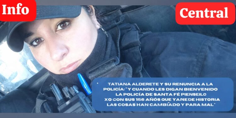 La penosa decisión de Tatiana Alderete, una mujer policía de la provincia de Santa Fe.