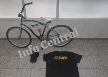  Villa Ocampo: recuperan una bicicleta y trasladan a un hombre por un hecho de hurto.