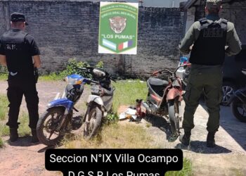 “Los Pumas “de la Sección N°9 Villa Ocampo, esclarecen un Hecho de Robo Calificado.  