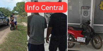 LAS TOSCAS: APREHENDIERON A UN HOMBRE QUE CIRCULABA EN UNA MOTOCICLETA CON PEDIDO DE SECUESTRO.