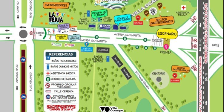 Villa Ocampo presentó el mapa oficial de la XIII Fiesta Nacional de los Humedales Jaaukanigás.