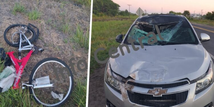 VILLA OCAMPO: JOVEN CICLISTA PERDIÓ LA VIDA TRAS SER EMBESTIDO POR UN AUTOMÓVIL.