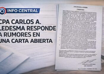 Carlos Ledesma emitió un comunicado tras las acusaciones gráficas y en redes sociales .