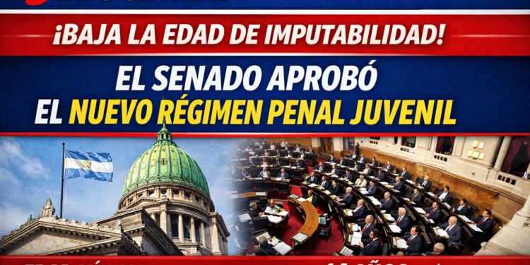 IMPUTABILIDAD: EL SENADO APROBÓ EL NUEVO RÉGIMEN PENAL JUVENIL.