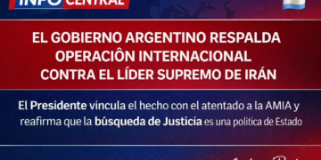 EL GOBIERNO ARGENTINO RESPALDA OPERACIÓN INTERNACIONAL CONTRA EL LÍDER SUPREMO DE IRÁN.