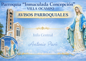 VILLA OCAMPO AVISOS PARROQUIALES del 2 al 8 de marzo de 2026.