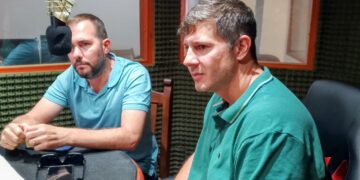 Villa Ocampo: El presidente del Concejo Mario Araujo y el concejal Ignacio Blanco hablaron de obras y proyectos en Modo Berni.