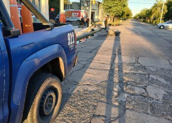 VILLA OCAMPO: Accidente de tránsito entre motocicleta y bicicleta, dos trasladados al SAMCO.