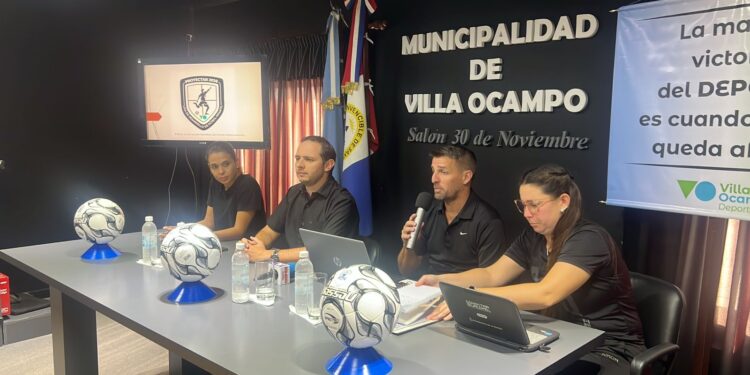 VILLA OCAMPO: Conferencia de prensa del área de Deportes con anuncios, capacitaciones y proyectos para 2026.
