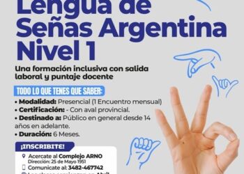 Villa Ocampo: Curso Lengua de señas Argentina Nivel 1