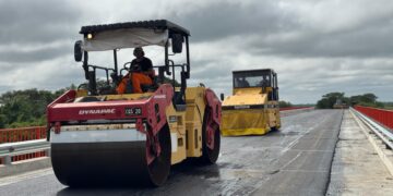 Villa Ocampo: Avanza la obra del Puente El Pindó y entra en su etapa final.