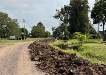 Villa Ocampo: Avanza la ampliación de la red de agua potable en Isleta Centro.