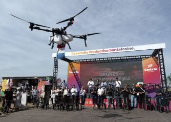 Expoagro: Santa Fe presentó la digitalización del registro para uso de Drones de fitosanitarios.