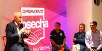 Santa Fe presentó en Expoagro el sistema inteligente Stop 5.0 para ordenar el ingreso de camiones a los puertos.