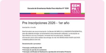 Educación: extienden hasta el 24 de marzo la preinscripción para la secundaria virtual en Santa Fe.