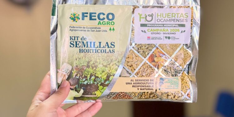 Villa Ocampo inicia la entrega de kits de semillas del programa Huertas Ocampenses.