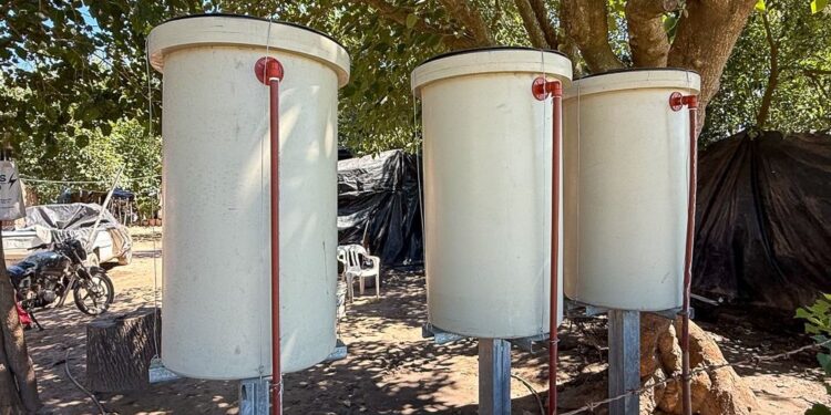 Otra obra histórica: la comunidad mocoví de Los Laureles por primera vez tendrá agua potable.