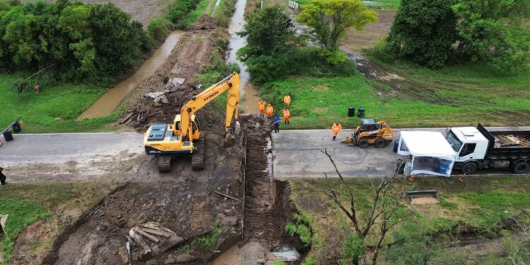 Ante la pasividad de Nación, la Provincia realizó el arreglo provisorio de la Ruta Nacional 34: a las 16 se rehabilita el tránsito.