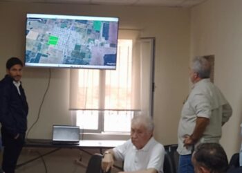 Villa Minetti: Pullaro supervisó la defensa hídrica y el funcionamiento de las bombas.